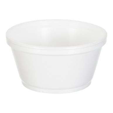 Gordon Choice GFS 8oz White Foam Containers | 50UN/Unit, 20 Units/Case