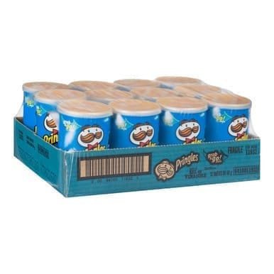 Pringles Salt & Vinegar Potato Chips, Pringles | 68G/Unit, 12 Units/Case