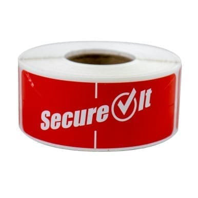 National Check 1 X 3In Red Permanent Secure Tamper Evident Labels, Tamper Evident, 1x3in | 250UN/Unit, 2 Units/Case