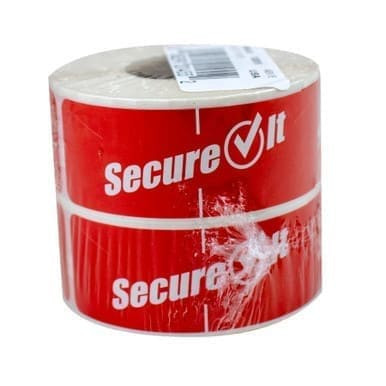National Check 1 X 3In Red Permanent Secure Tamper Evident Labels, Tamper Evident, 1x3in | 250UN/Unit, 2 Units/Case