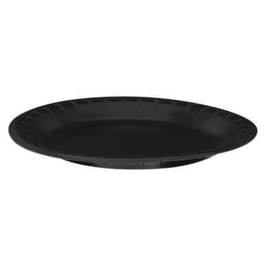 Pactiv 9In Black Foam Plates | 500UN/Unit, 1 Unit/Case