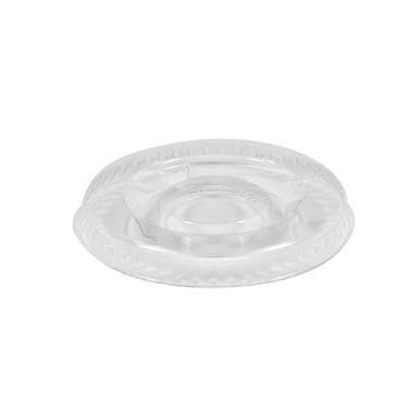 Gordon Choice GFS Clear Plastic Flat Lids, For .50-1oz Portion Cup | 100UN/Unit, 25 Units/Case