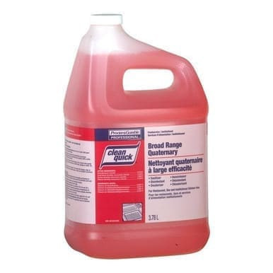 Clean Quick Quarternary Sanitizers, Quick Cleaner Concentrate | 3.78L/Unit, 3 Units/Case