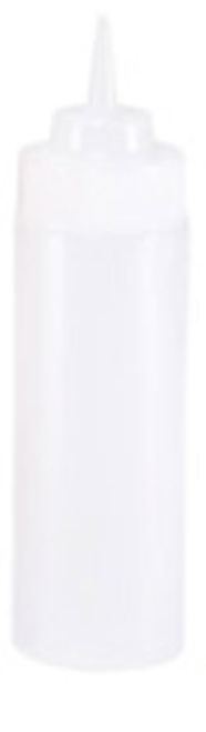 Browne & Co 16oz Clear Widemouth Squeeze Bottles | 1UN/Unit, 1 Unit/Case