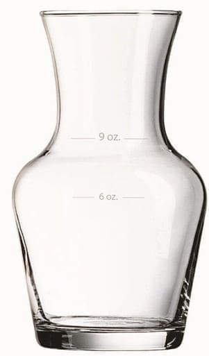 Arcoroc 8.25oz Lined Glass Decanters, 6oz/9oz | 12UN/Unit, 1 Unit/Case
