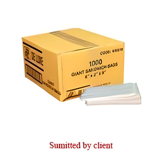 Deluxe White Wax Paper Sandwich Bags, 6 X 2 X 9In | 1000UN/Unit, 1 Unit/Case