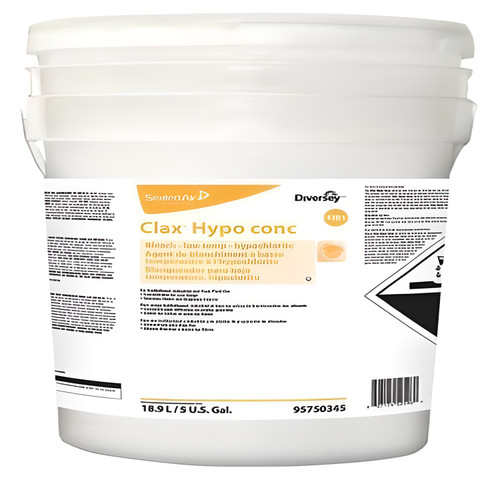 Clax Diversey Hypo Concentrate Destainer Laundry Detergent | 18.9L/Unit, 1 Unit/Case