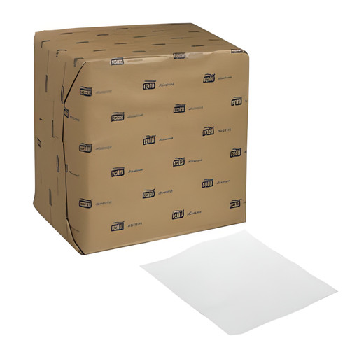 TORK Dinner Napkins, 1/4Fold 2Ply White 7.5 X 8.1In | 375UN/Unit, 8 Units/Case