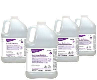 Diversey Quarternary Sanitizers, D4 | 3.78L/Unit, 4 Units/Case