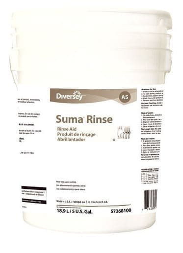 SUMA Low Foam Dish Rinse Aid, A5 Machine | 18.9L/Unit, 1 Unit/Case