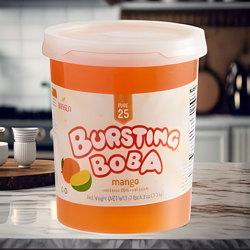 Bossen 7.26 lb. Pure25 Mango Bursting Boba Pearls