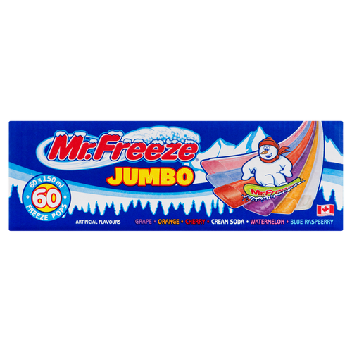 Mr.Freeze Jumbo Freeze Pops 60 x150 ml