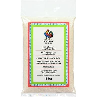 ROOSTER Long Grain Rice 8 kg ( 2 Pack )
