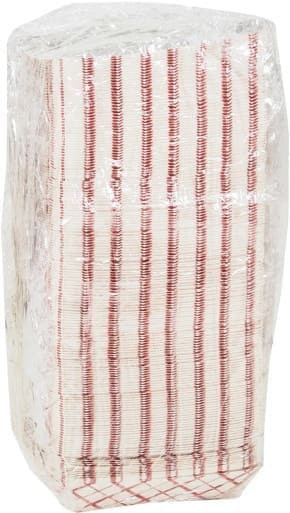 SCT #100 Southland Red Check Paperboard Food Tray / Boat / Bowl, 1 lb Capacity (Case of 1000)