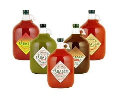 Tabasco Original Red Hot Sauce 1 Gallon Glass Bottle