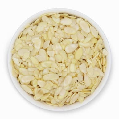 Sliced Blanched Almonds - Bulk - 25lb Case