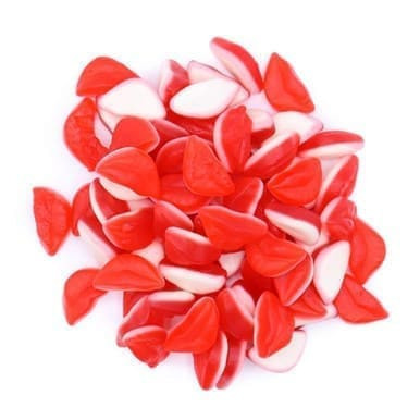 Gummy Candy, Red Lips - 25lb Case
