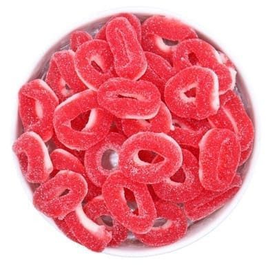 Gummy Cherry Rings - 25 lb. Case