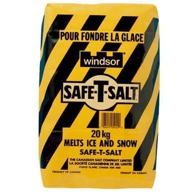 Windsor Safe-T-Salt Ice Melt 20 kgs/44lbs (63 Bags/Pallet)- DOCK DELIVERY