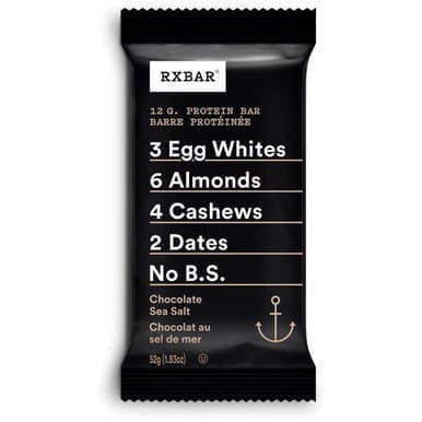 RX Bar, Chocolate Sea Salt Protein, Bars 52g (12 Pack)