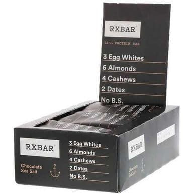 RX Bar, Chocolate Sea Salt Protein, Bars 52g (12 Pack)