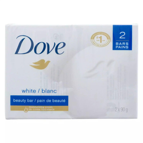 DOVE Dove Bars of Soap  White- 2 Pack  x 90g ( 24/Case)  DOVE Dove Bars of Soap  White- 2 Pack  x 90g ( 24/Case)