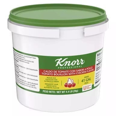 Knorr Professional Base Caldo de Tomate Tomato with Chicken Bouillon Base, 4.4 lbs (4/case)