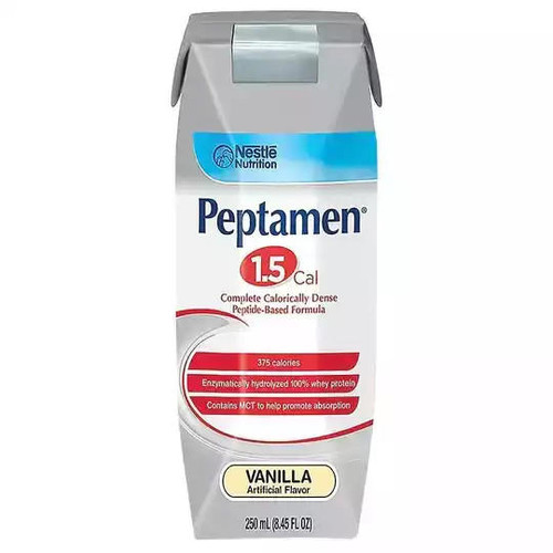NESTLE Peptamen 1.5 Peptide Based Formula - Vanilla (Tetra Prisma - 24 x 250 ml) 