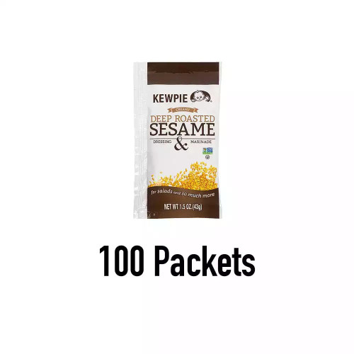 KEWPIE Kewpie Deep Roasted Sesame Dressing Pouches, (1.5oz x Pack of 100) 
