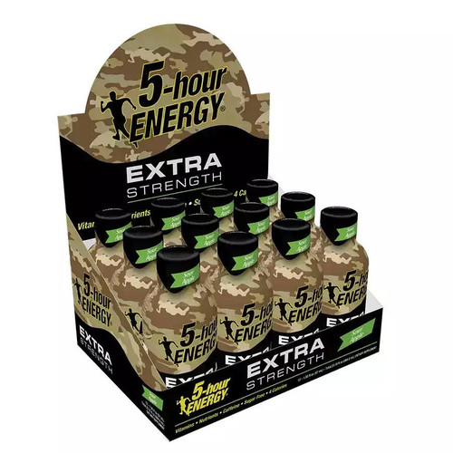5-hour ENERGY 5 hour ENERGY Extra-strength Sour Apple Shot, 57ml , 12-count 