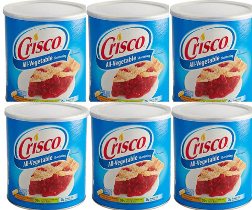 CRISCO Crisco 48 oz. Regular All Vegetable Shortening - 6/Case  CRISCO Crisco 48 oz. Regular All Vegetable Shortening - 6/Case