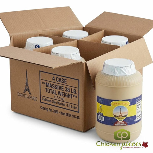 Esprit de Paris Smooth Dijon Mustard 9.5 lb. Jar (4/case)