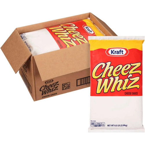 KRAFT Cheez Whiz Original Cheese Sauce Bulk Food Service 6.5 lbs (6/Case) 