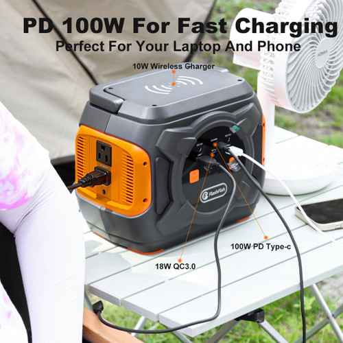 Flashfish 320W Portable Solar Power Generator Station    Flashfish 320W Portable Solar Power Generator Station