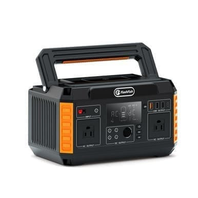 Flashfish 560W Portable Power Station Generator- 520Wh/140400mAh 