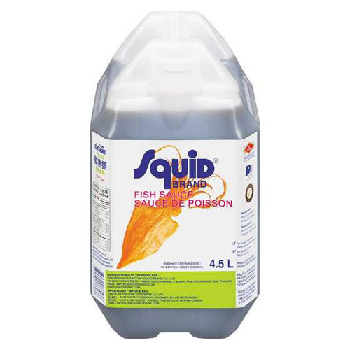 LEE KUM KEE Squid Brand Fish Sauce Bulk Food Service 4.5L, 3/case (80 Cases/ Pallet) 