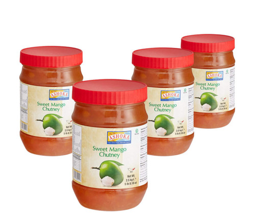 ASHOKA Ashoka Sweet Mango Chutney 2.5kg/5.5 lb. - 4/Case  ASHOKA Ashoka Sweet Mango Chutney 2.5kg/5.5 lb. - 4/Case