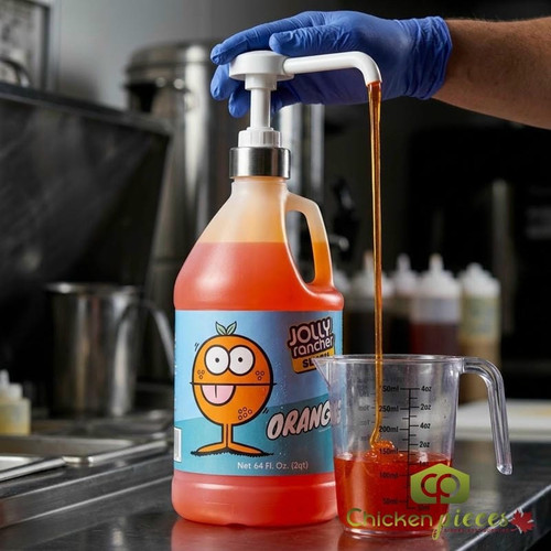 jolly rancher slush Jolly Rancher Orange Slushy Syrup 5:1 Food Service Concentrate BONUS Squeeze Pump
