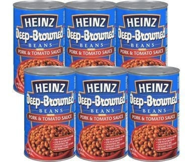 HEINZ Deep Browned Beans With Pork & Tomato Sauce 1.36L/48 fl oz (6/case)