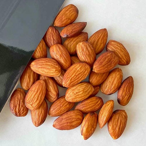 Roasted Almonds 50% Less Salt Bulk Size 25 lbs/11.33 kgs