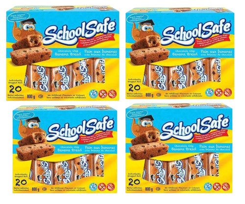 School Safe Banana Chocolate Chip Muffin Bars - 20 × 40g | 4/CASE