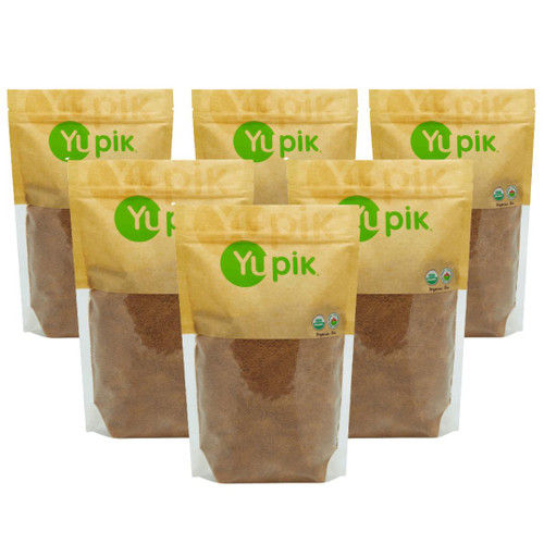 Yupik Organic Coconut Palm Sugar - 1 kg (2.2 lb), 6-Pack | Natural Sweetness from the Tropics- Chicken Pieces