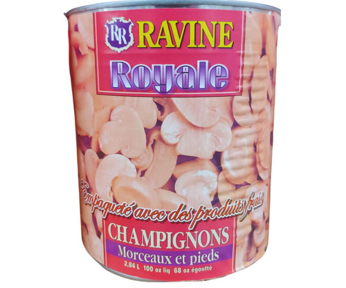  Ravine Royale Mushrooms Champignons Bulk Food Service 2.84 L 