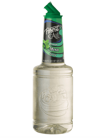 Finest Call Premium Mint Syrup Bulk Food Service 1 L