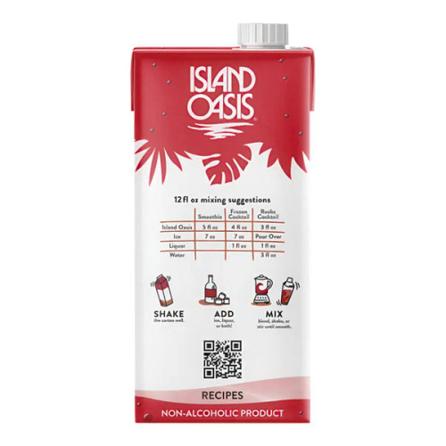 Island Oasis Strawberry Beverage Mix — 1 L- chicken pieces