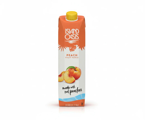 Island Oasis 1 Liter Real Peach Puree Beverage Mix-Chicken Pieces
