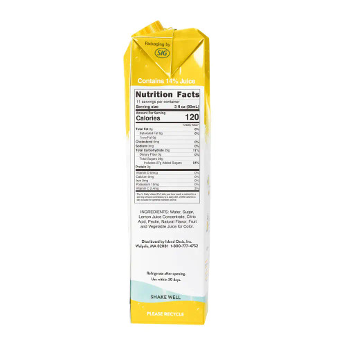 Island Oasis Real Lemon Lemonade Puree Beverage Mix-Chicken Pieces