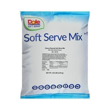 DOLE SOFT SERVE Cherry Soft Serve Mix 4.5 lb/2.04 kgs