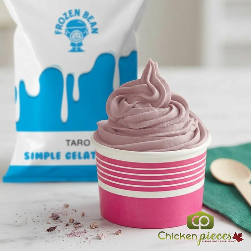 THE GELATO LAB The Frozen Bean Taro Soft Serve Mix 3 lb/1.36 kgs - 5/Case