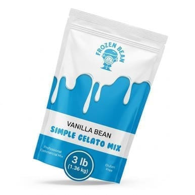 The Gelato Lab Vanilla Bean Soft Serve Mix 3 lb/1.36 kgs - 5/Case